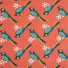 Printed Cotton LIKI Coral / Cactus